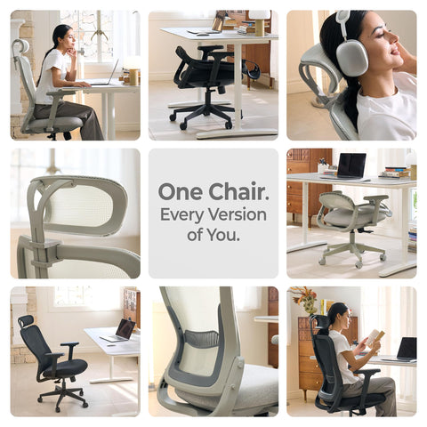 Tervo Model Y | Folding Office Chair for Small Spaces | Gaming Chair for Adults & Kids | Ergonomic Mesh Computer Chair