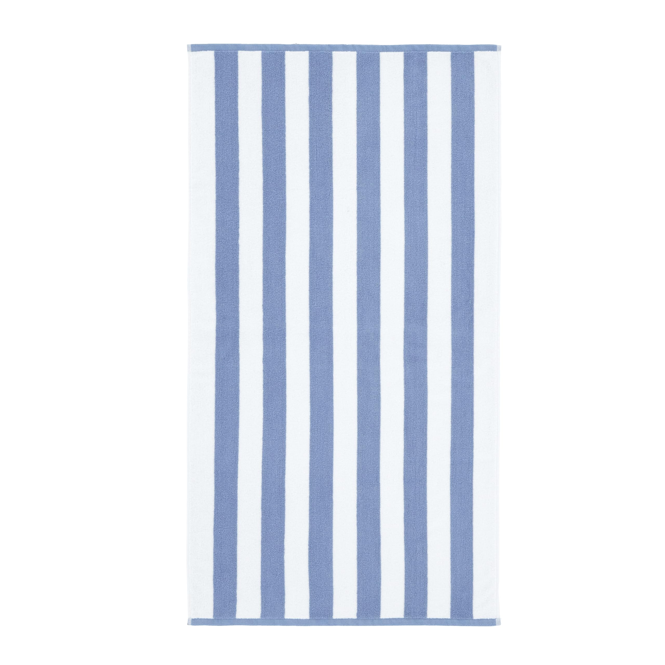 Bianca Reversible Stripe 50x85cm Cotton Jacquard Hand Towel Blue