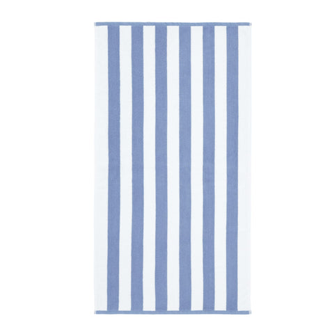 Bianca Reversible Stripe 50x85cm Cotton Jacquard Hand Towel Blue