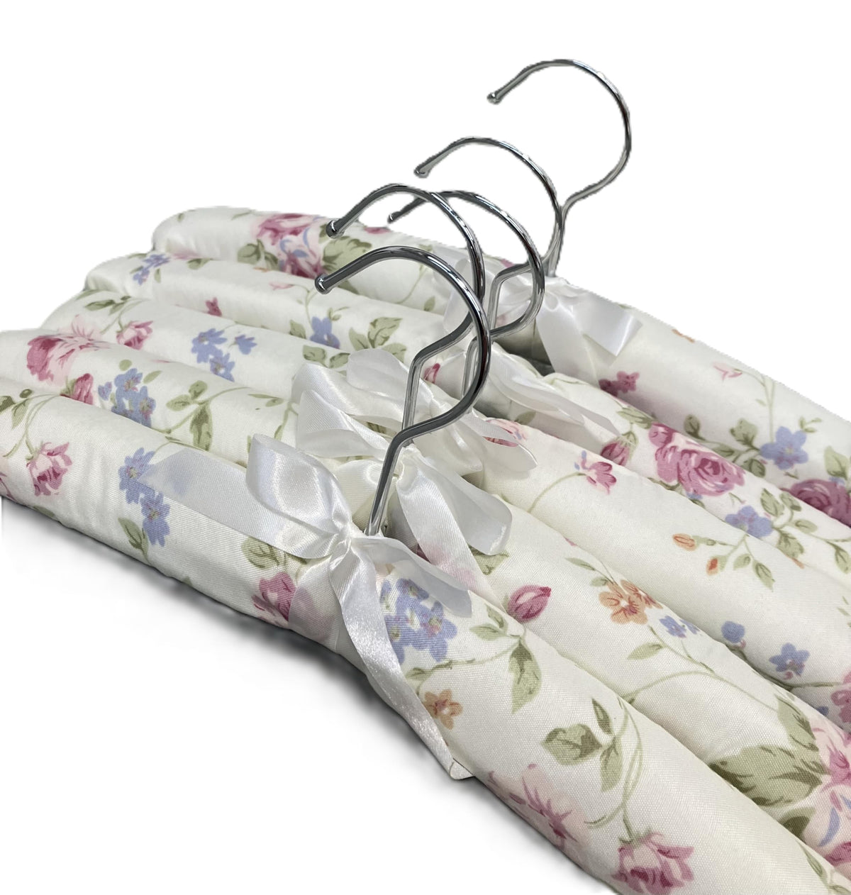 Pack of 5 Quality Padded Clothes Hangers ~ Several Patterns to choose from ... (Elegance)