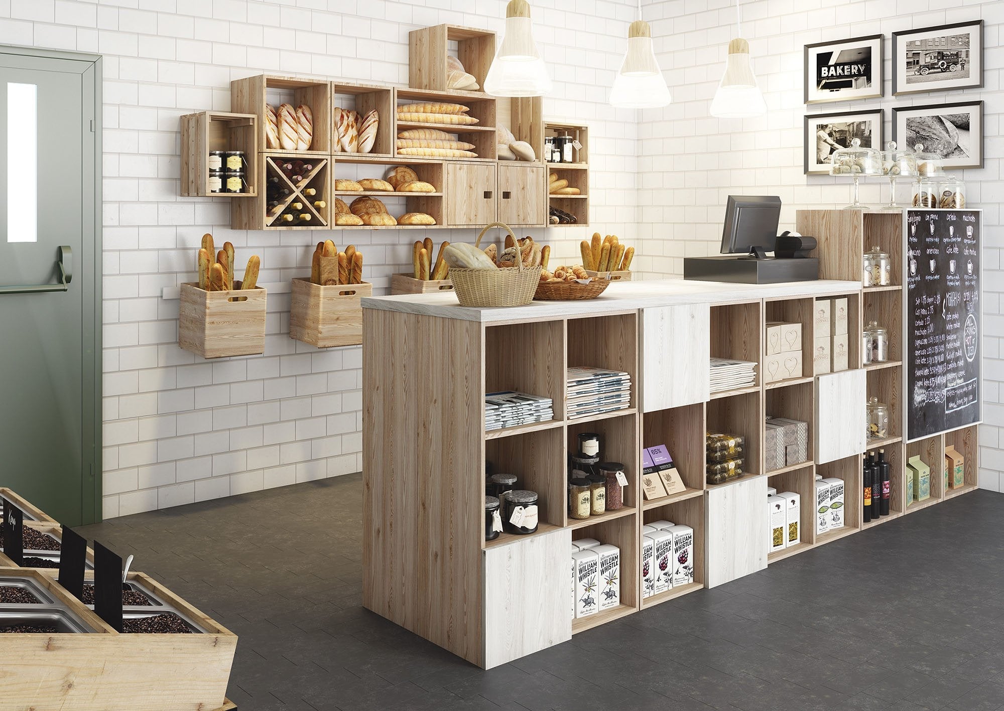 ASTIGARRAGA KIT LINE DMC300 Dinamic 3 Cube Modular Shelf, 175x76.7x43 cm