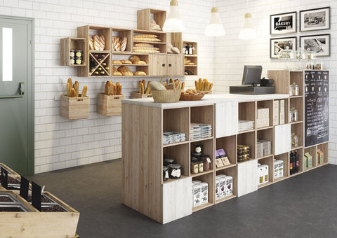 ASTIGARRAGA KIT LINE DMC300 Dinamic 3 Cube Modular Shelf, 175x76.7x43 cm