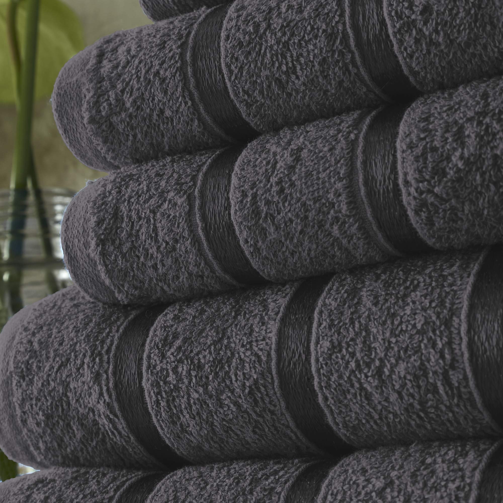 FAIRWAYUK 8-Piece Towels Bale Set for Bathroom, Ultra Soft Premium Quality Water Absorbent Towel Gift Sets, 100% Egyptian Cotton