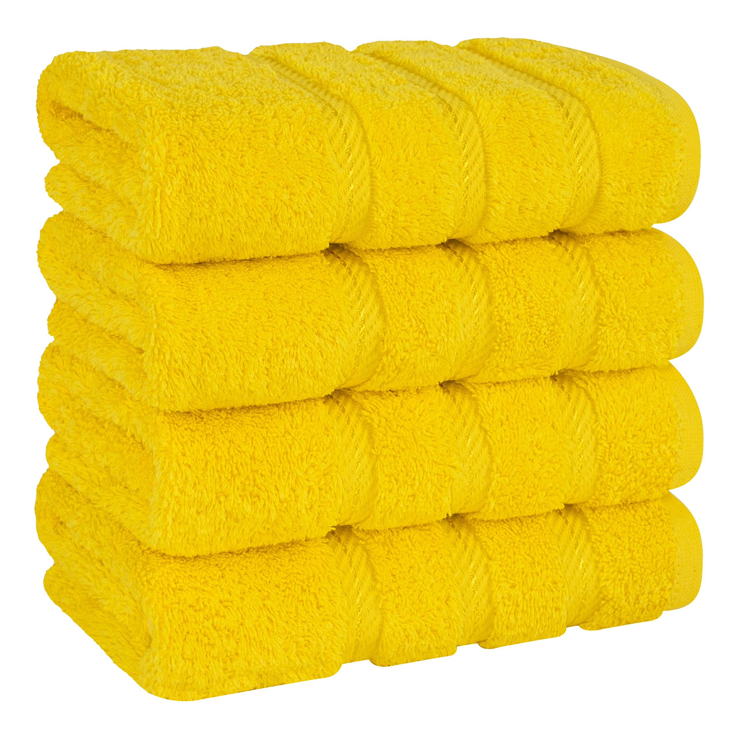 American Soft Linen Luxury Hand Towels for Bathroom, 600 GSM 100% Cotton Turkish 4 Piece Hand Towel Set, 600 GSM Hand Face Towels for Kitchen