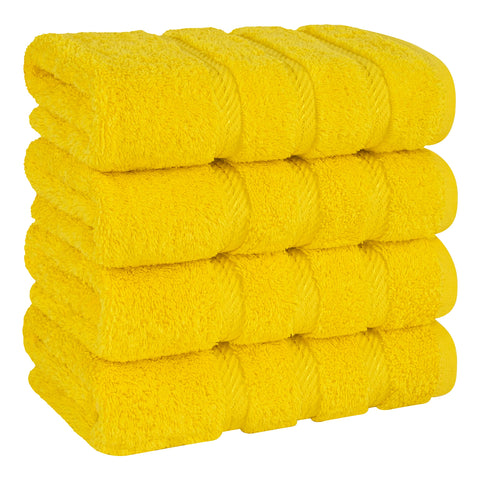 American Soft Linen Luxury Hand Towels for Bathroom, 600 GSM 100% Cotton Turkish 4 Piece Hand Towel Set, 600 GSM Hand Face Towels for Kitchen