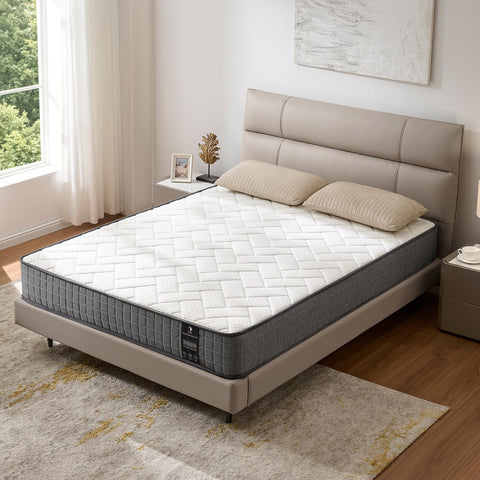 Z-hom Double Mattress, 20cm Deep Value Hybrid Mattress, Medium | Soft Feel | Quality Comfort at Budget Prices Sleep Types