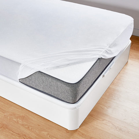 Pikolin Home PP05 Waterproof and Breathable Terry Mattress Protector 100% Cotton, white, 160 x 190/200 cm