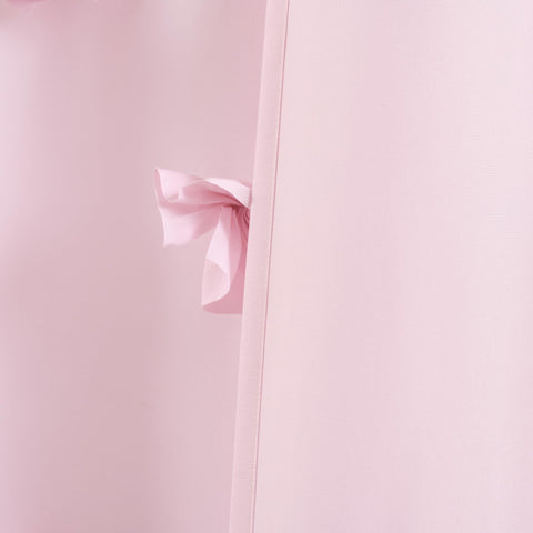Lush Decor Riley Shower Curtain, 72" W x 72" L, Lilac - Luxury Shower Curtain With Bows - Charming Texture