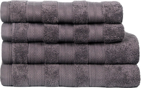 MELLUVA Large Bath Towels | Set of 4 | 100% Turkish Cotton | Highly Absorbent 600GSM | Soft Plush Luxury Towel Set | 2 Bath Towels 2 Hand Towels