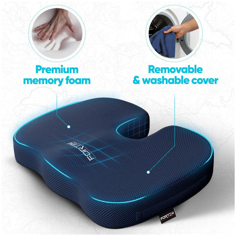 FORTEM Seat Cushion, Office Chair Cushion, Memory Foam Pillow for Sitting