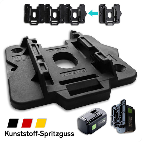 SLE Engineering 5x SLE Professional Battery Holder for Festool 12 V 15 V 18 V Battery Wall Mount Battery BP BPS BPC LI C HP HPC ASI 12 15 18 2.5 2.6