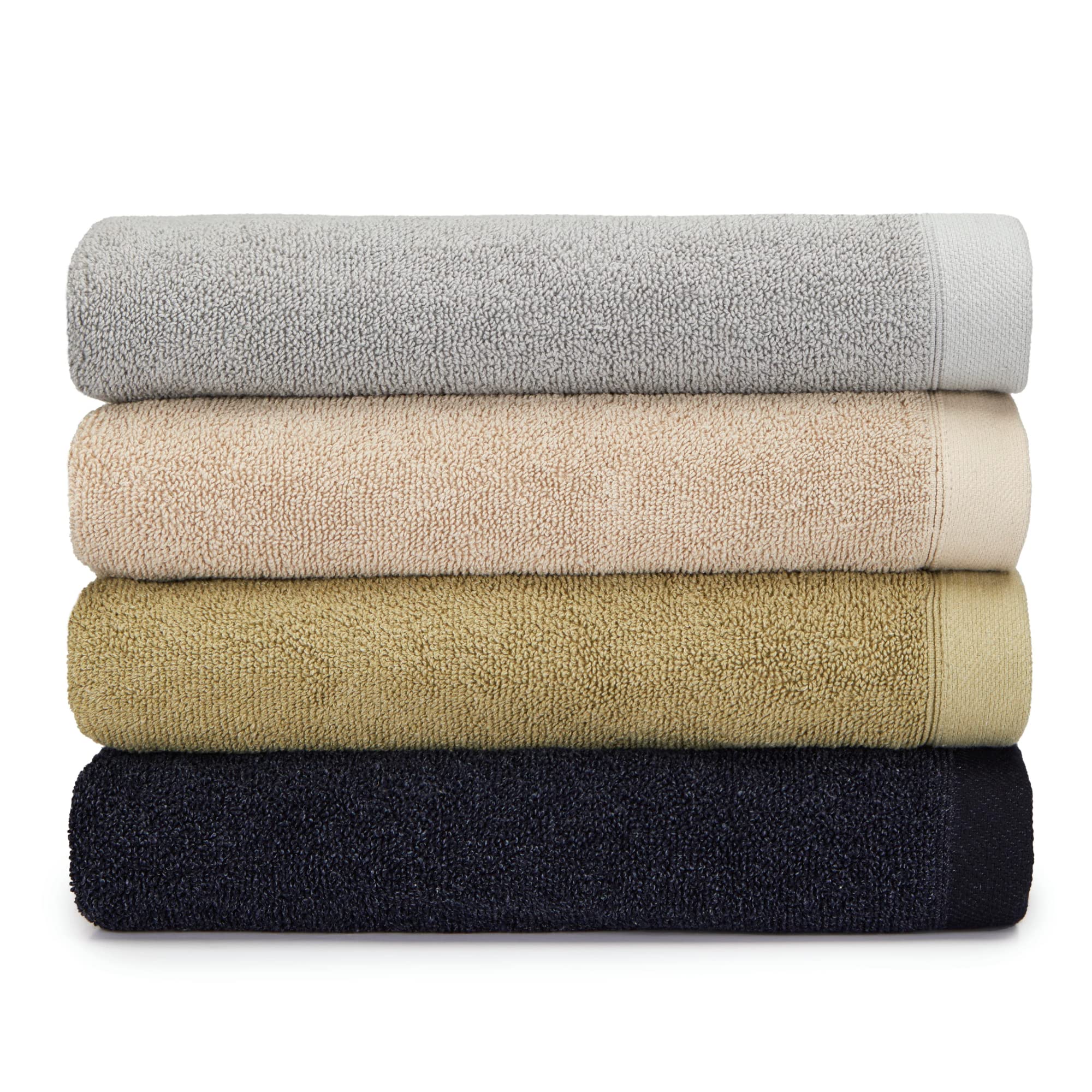 Drift Home - Natural Hand Towel (50 x 90cm) - Soft & Absorbent 600GSM Premium - Sustainable Cotton (BCI) - Recycled Bottles - Ideal for Bathroom, Gym