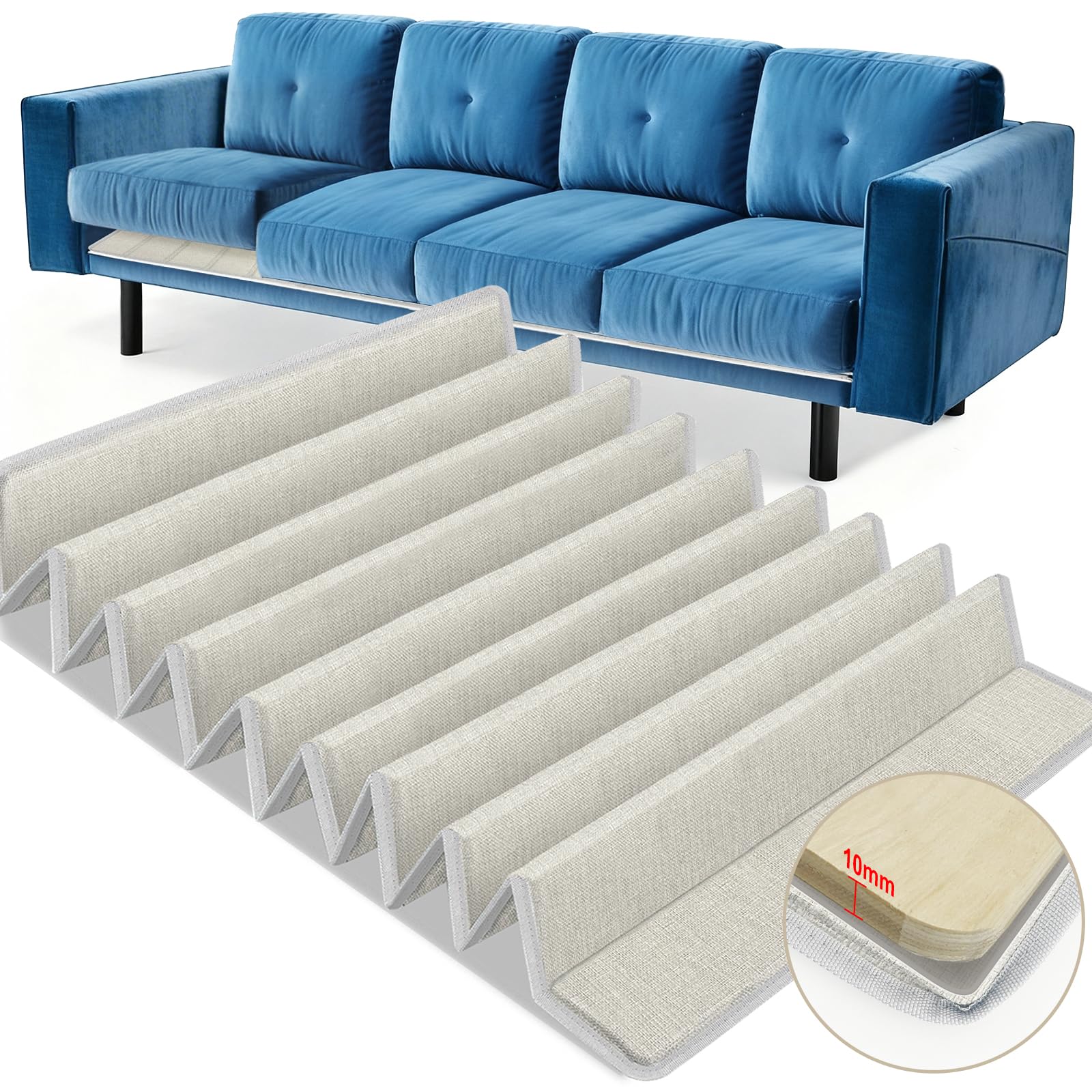 VERONLY Couch Cushion Support for Sagging Seat - (60x205CM) Wooden Sofa Support Strengthener Boards for Extra Large 3 Seater