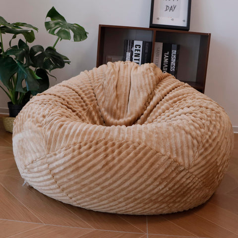 lygooh No filler Fluffy Bean Bag Cover Large Stuffed Storage Covers 3 ft