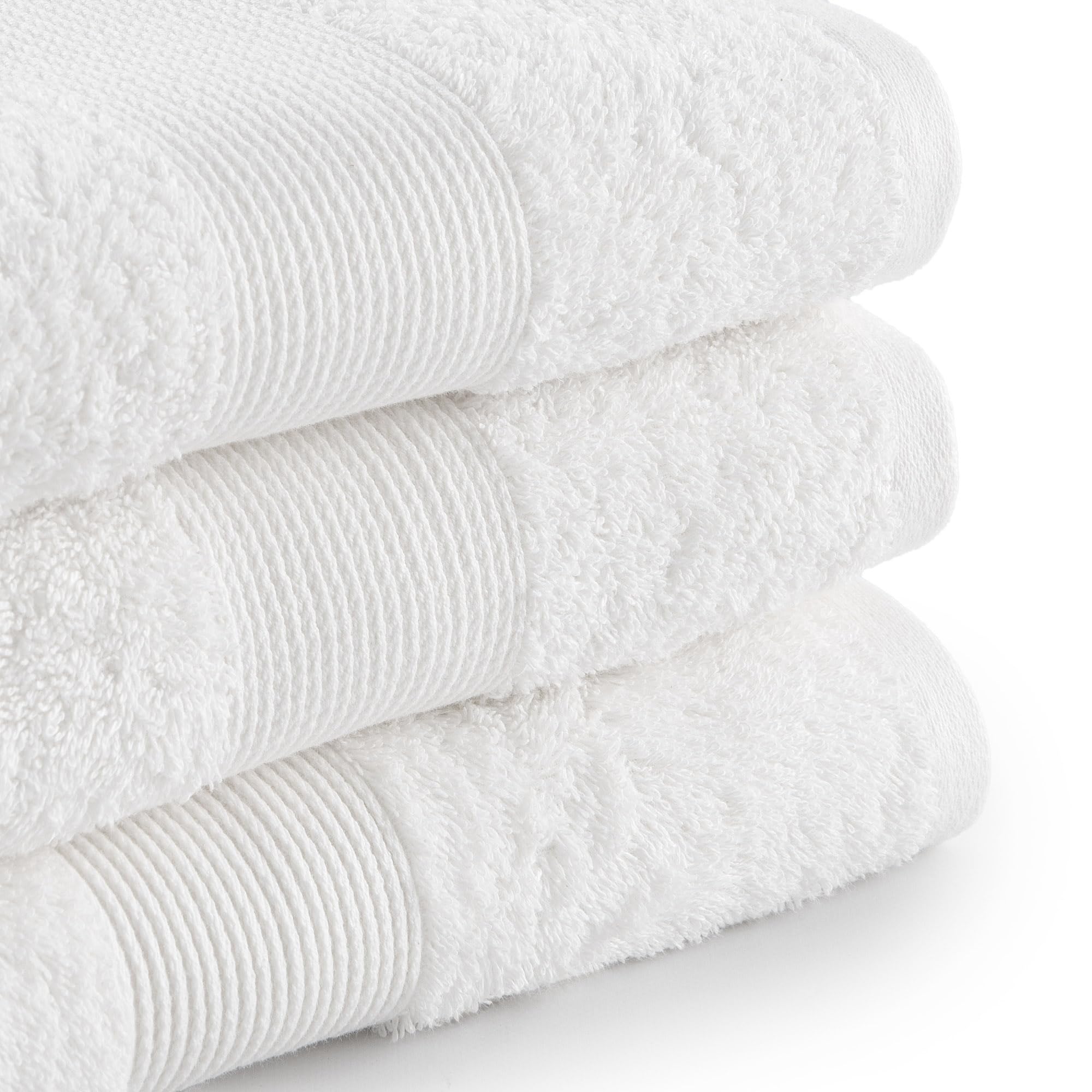 Jalla, Bath Towel Set, 1+1, 100% Cotton, 430gsm, 50 x 100 cm, White