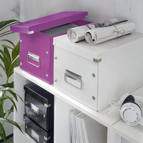 Leitz 61080062 Large Storage Cube, Purple, Click and Store Range, 61080064