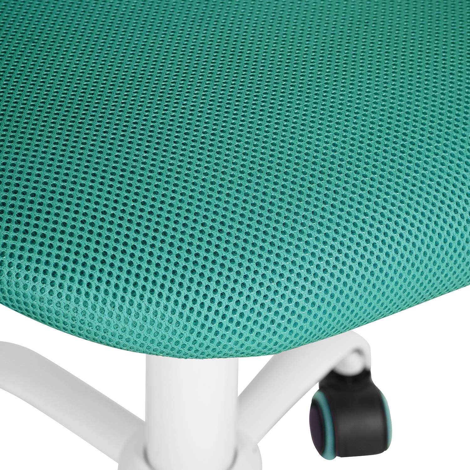 FurnitureR Compact Gaming Chair, PP Hollow Backrest, Adjustable Height, Ergonomic Swivel Foam Seat, 5 Wheels Iron Base, for Reading, Drawing, Gaming