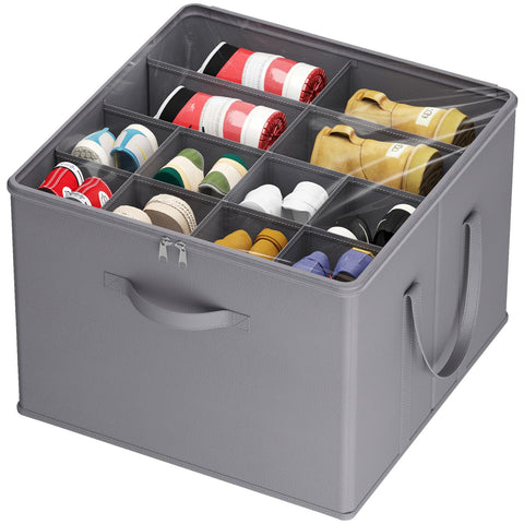 Lifewit Shoe Storage Organiser for Closet, Holder Box, 1 Pack, Gray