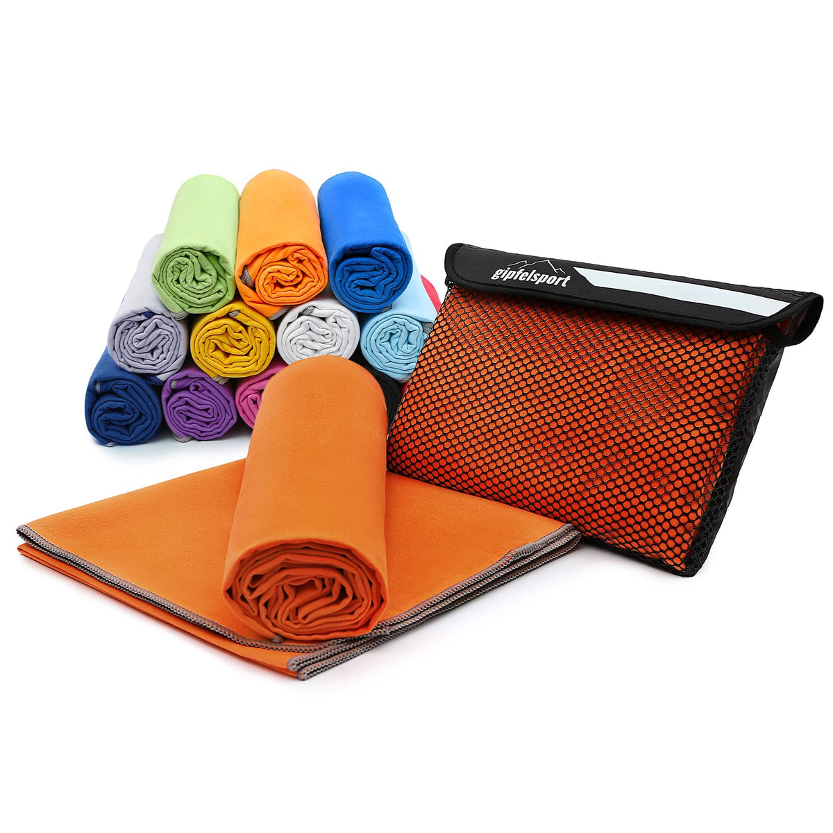 gipfelsport Microfibre Towel | 13 - Orange | S(80x40cm)