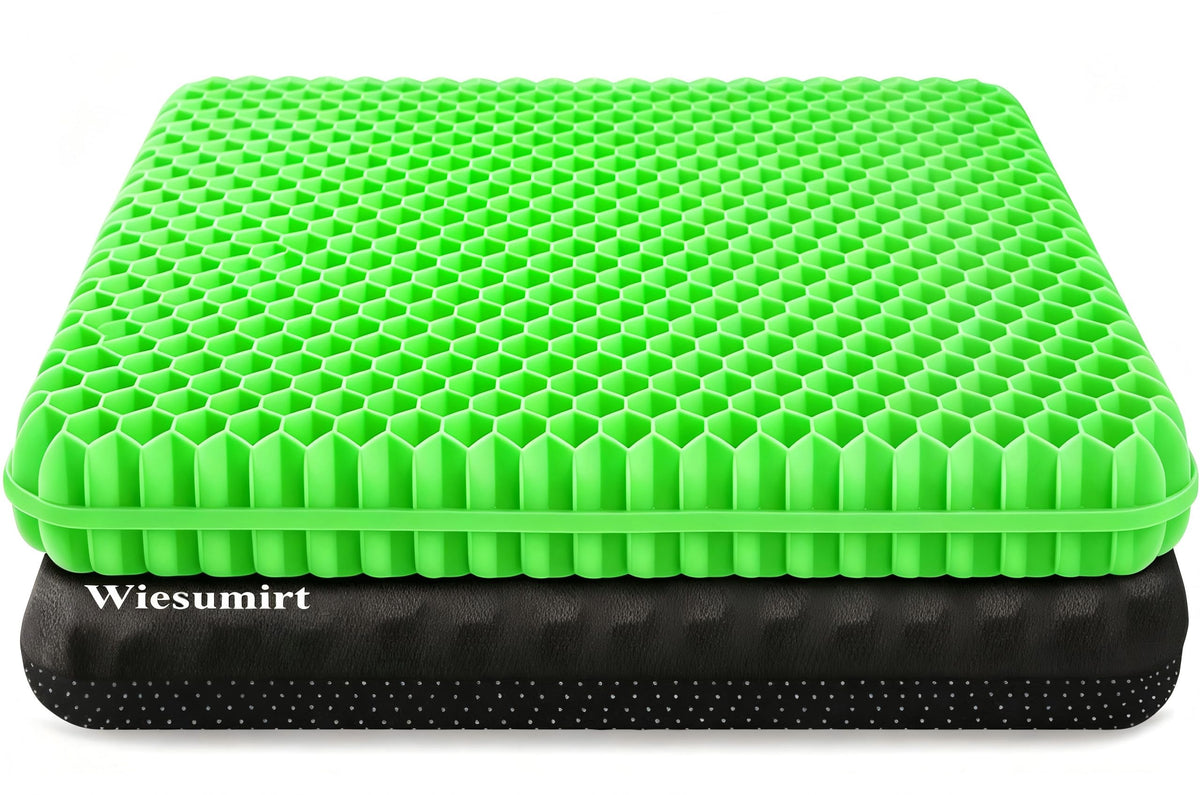 Plus Size Gel Seat Cushion, 50×50×4cm, Large and Thick Supportive Seat Cushion for Pressure Relief for Buttock, Sciatica, Tailbone Pain