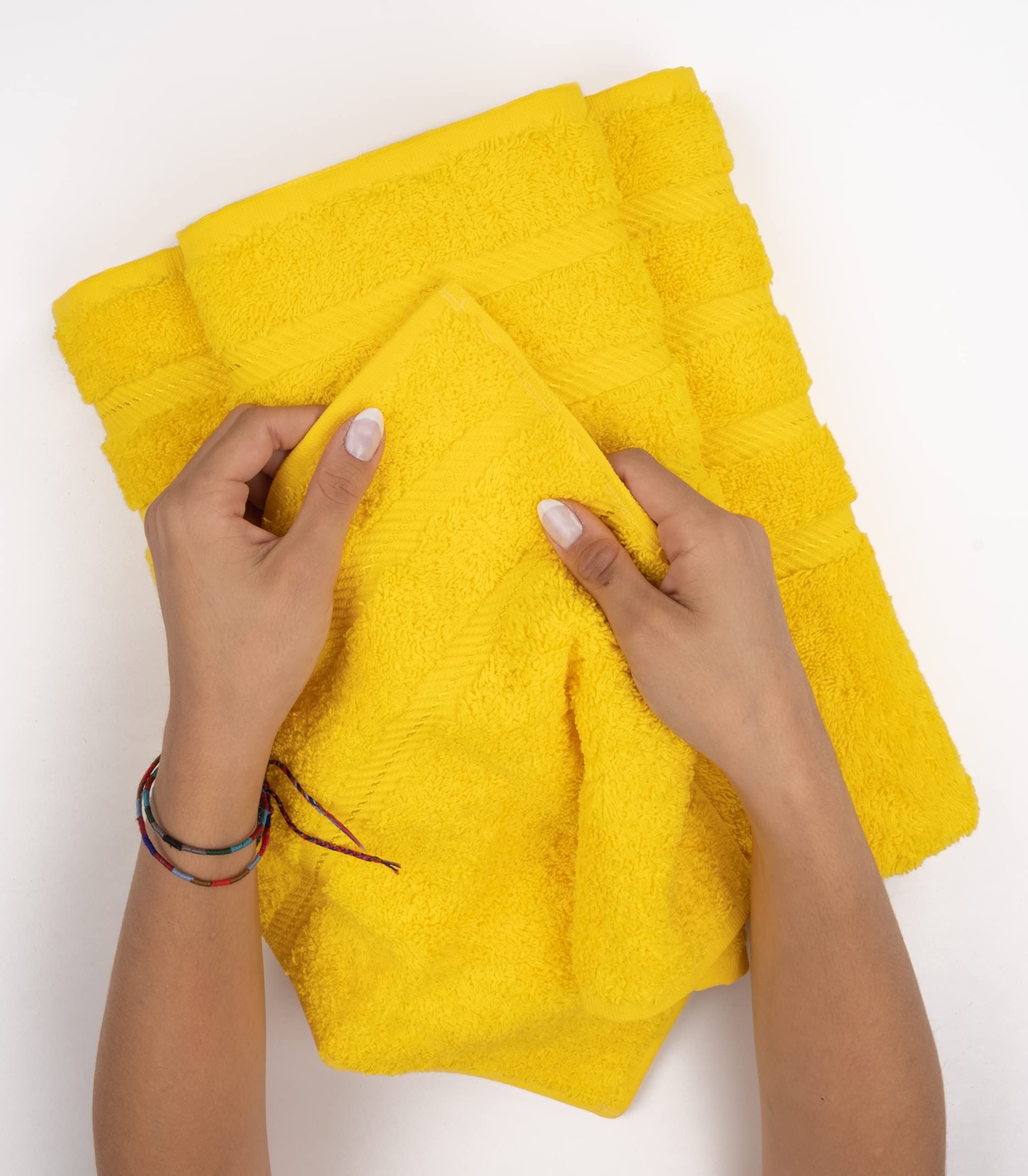 American Soft Linen Luxury Hand Towels for Bathroom, 600 GSM 100% Cotton Turkish 4 Piece Hand Towel Set, 600 GSM Hand Face Towels for Kitchen
