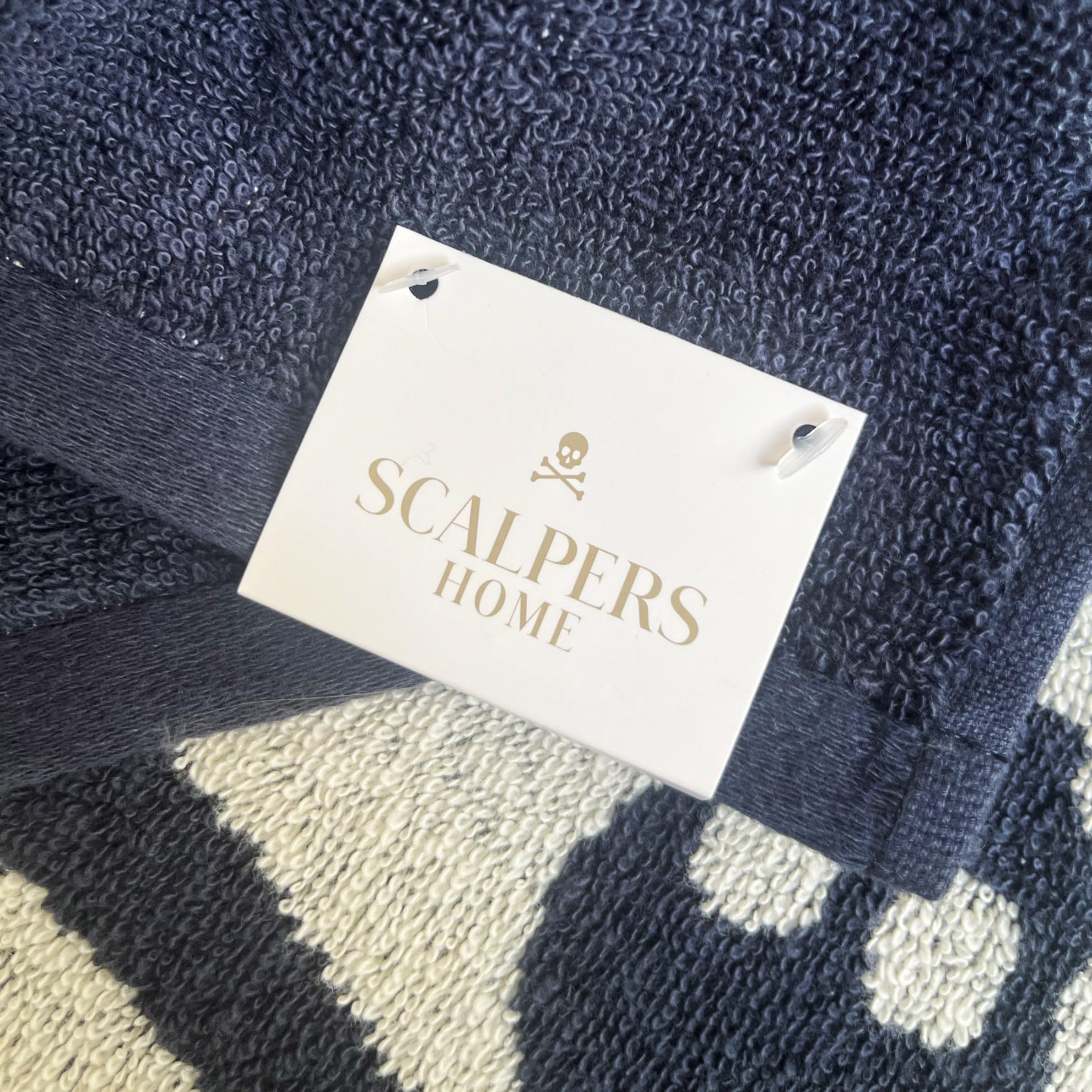 Scalpers Towel 90x180 cm 100% Cotton 500GSM Navy Striped Home