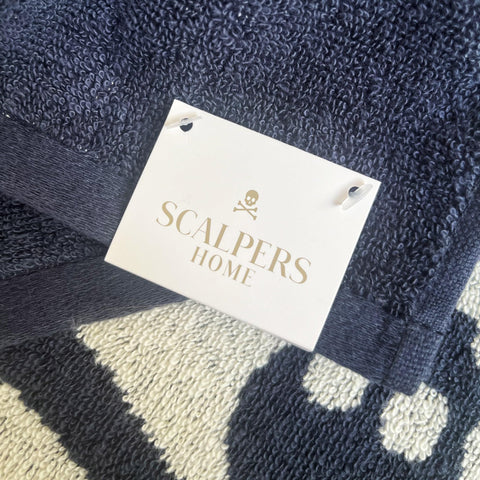 Scalpers Towel 90x180 cm 100% Cotton 500GSM Navy Striped Home