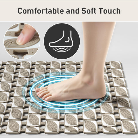 XIYUNTE Shower Mat Non Slip Anti Mould - 70 x 40cm Non Slip Shower Mats for Inside Shower