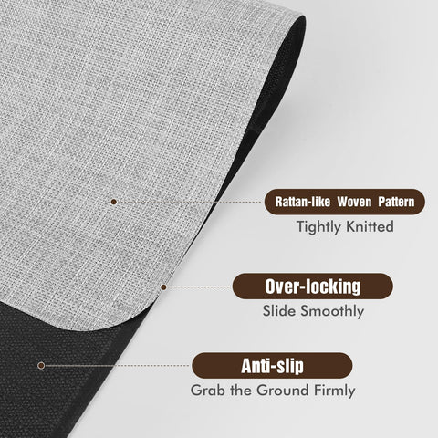 Blvornl Office Chair Mat for Hardwood Floor, 45"x 53" Desk Computer Chair Mat for Hard Wood and Tile Floor