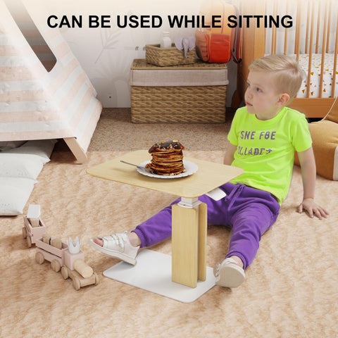 ETHU Height Adjustable Low Side Table 38-57cm 15kg Load