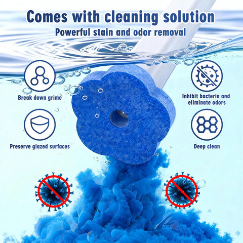 Disposable Toilet Brush With 36pcs Wand Cleaner Refills Wall Mounted Toilet Bowl Brush Holder Set Toilet Cleaning System For Bathroom Cleaning