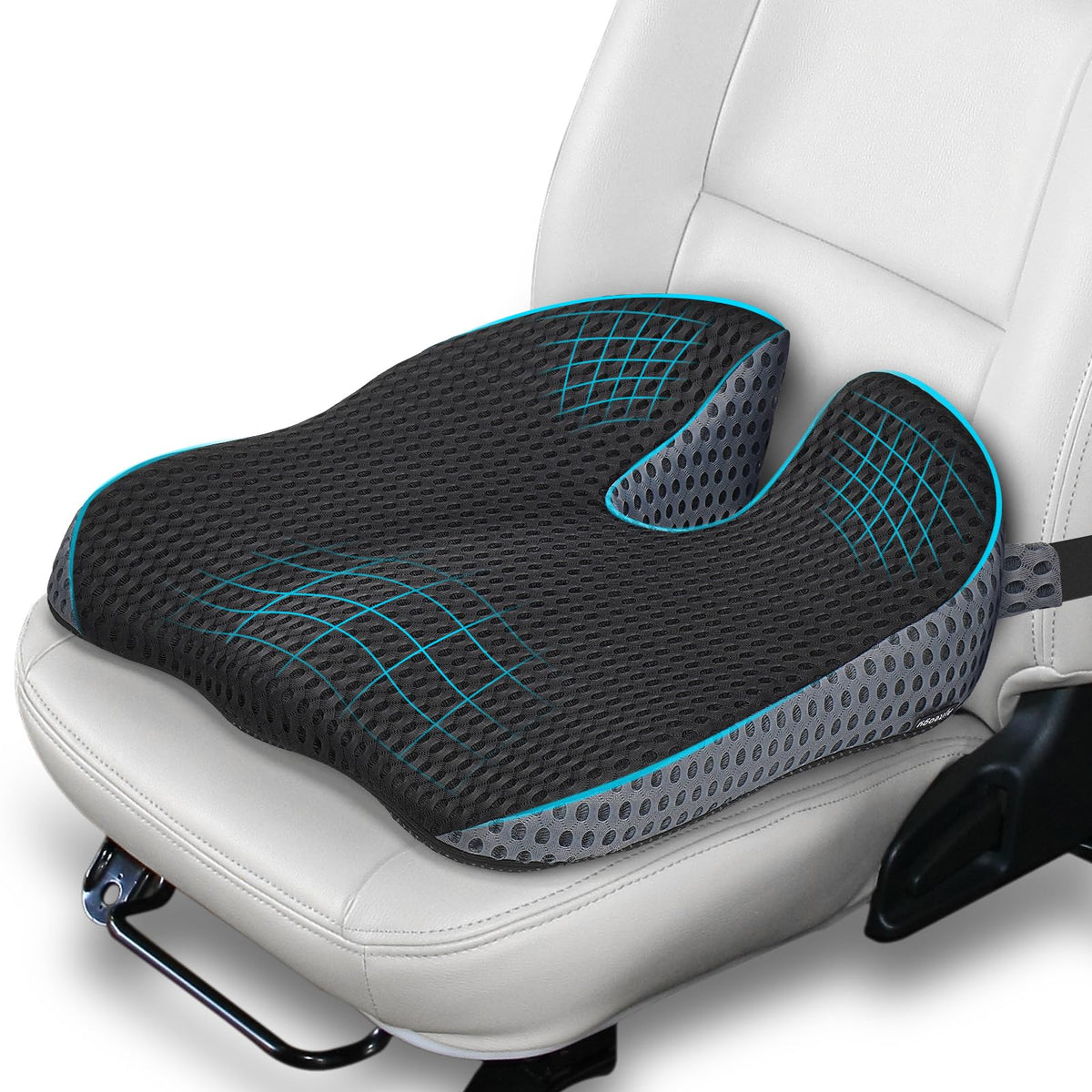 Car Seat Cushion, Memory Foam Car Wedge Cushion Height Booster for Driving