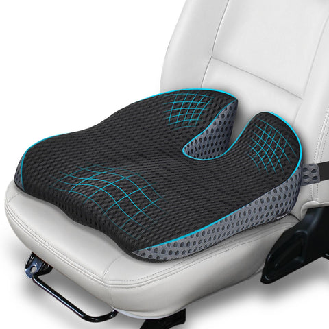 Car Seat Cushion, Memory Foam Car Wedge Cushion Height Booster for Driving