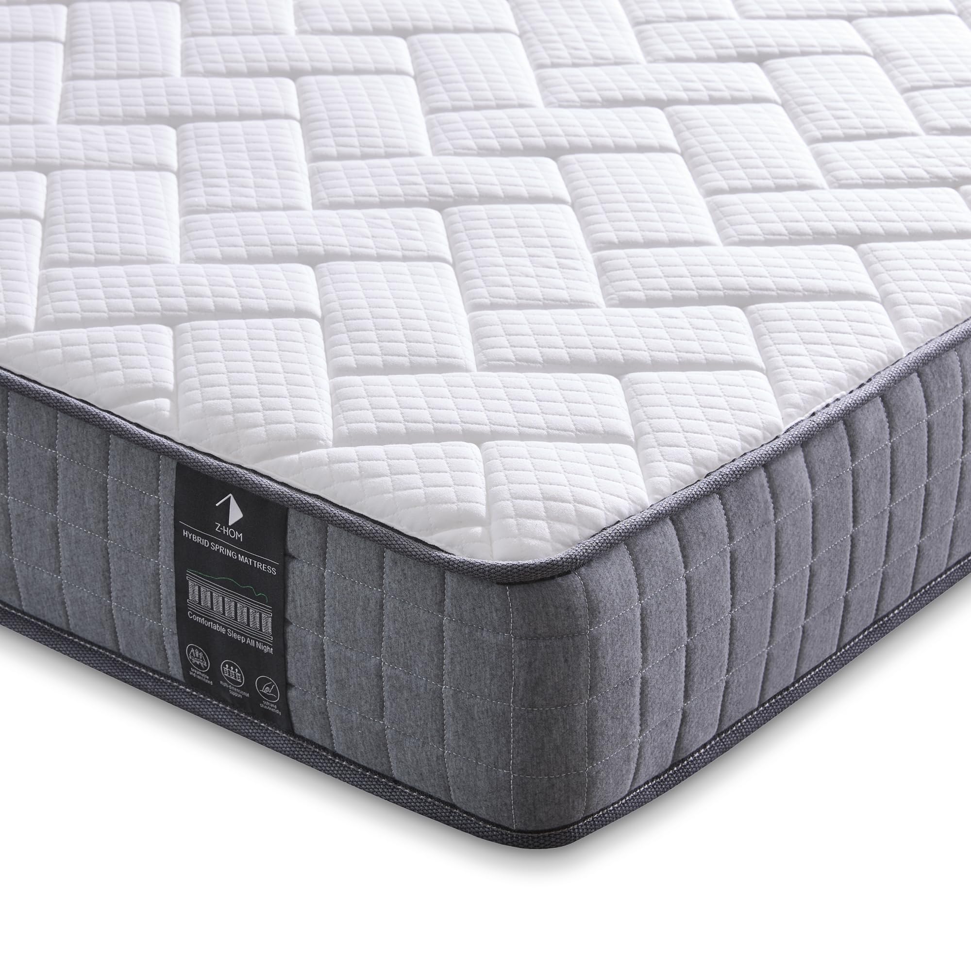 Z-hom Double Mattress, 20cm Deep Value Hybrid Mattress, Medium | Soft Feel | Quality Comfort at Budget Prices Sleep Types