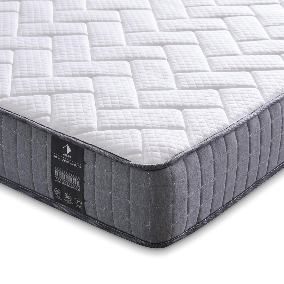 Z-hom Double Mattress, 20cm Deep Value Hybrid Mattress, Medium | Soft Feel | Quality Comfort at Budget Prices Sleep Types