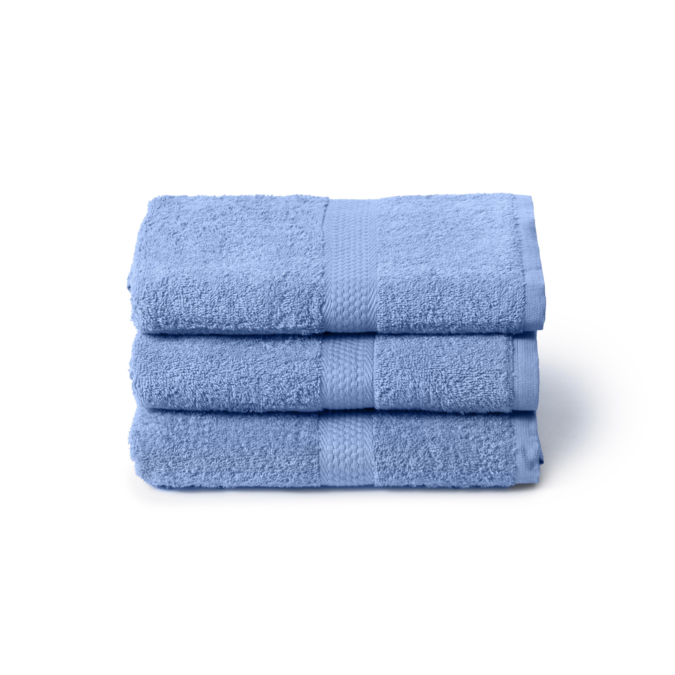 Caleffi 3X Large Bath Towel Set, 55x105cm, 100% Cotton Bath Set - Soft and Absorbent, Great for Bathroom, Face and Daily Use, Shower Towel