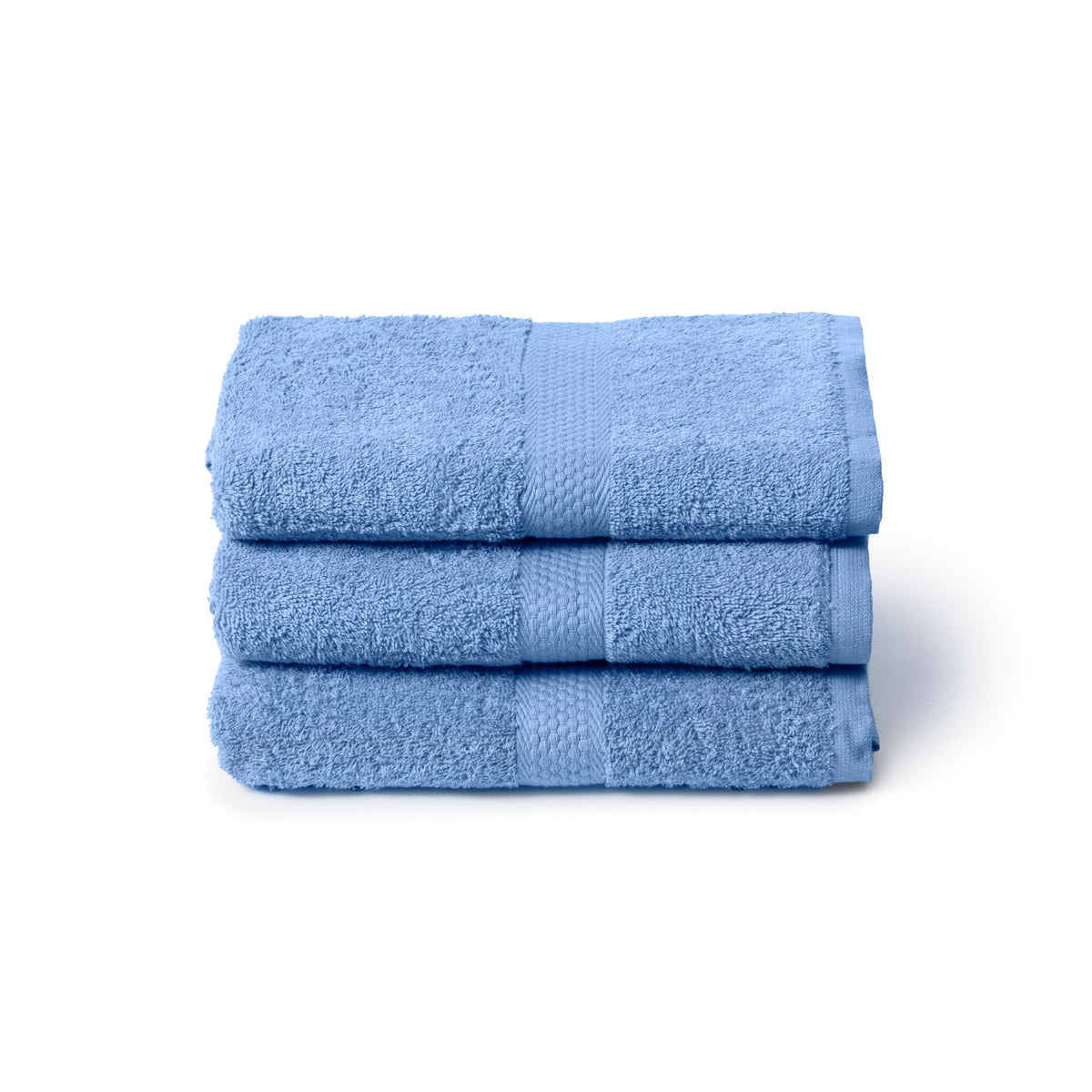 Caleffi 3X Large Bath Towel Set, 55x105cm, 100% Cotton Bath Set - Soft and Absorbent, Great for Bathroom, Face and Daily Use, Shower Towel
