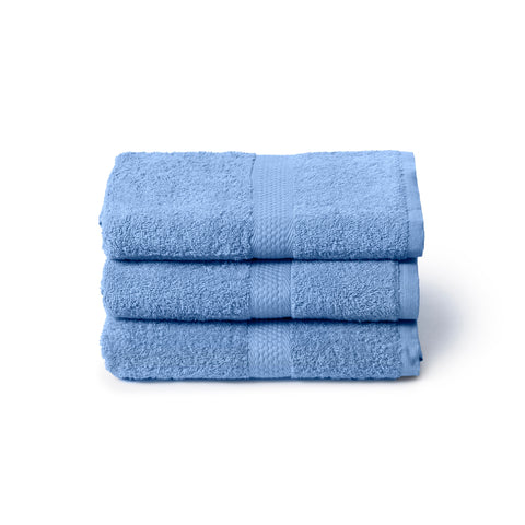 Caleffi 3X Large Bath Towel Set, 55x105cm, 100% Cotton Bath Set - Soft and Absorbent, Great for Bathroom, Face and Daily Use, Shower Towel