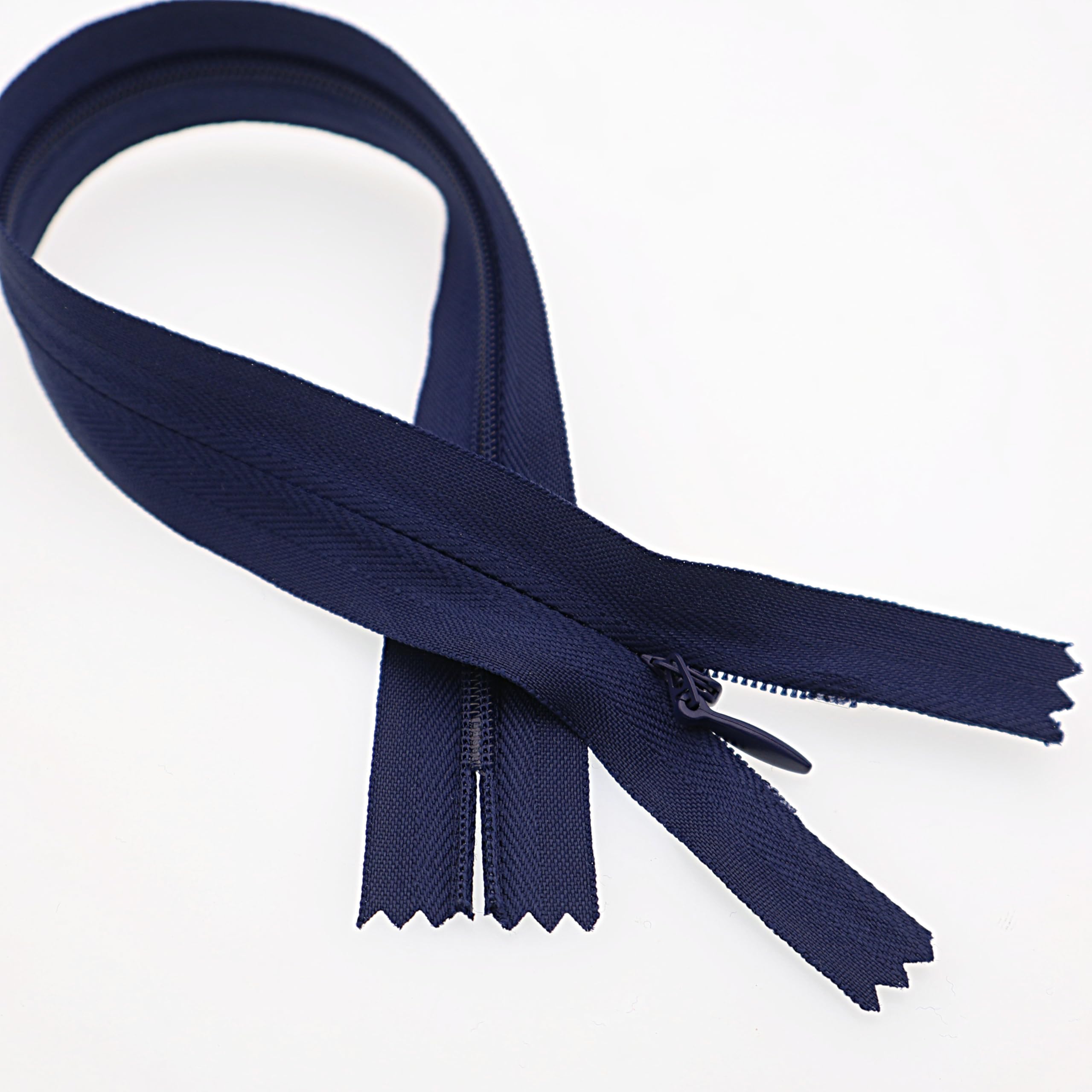 12 Inch Invisible Zips, Close End Nylon Hidden Zip for Handmade Garment, Bags, Home Textile, Tailor (30PCS, Navy Blue) YIGUANXIN