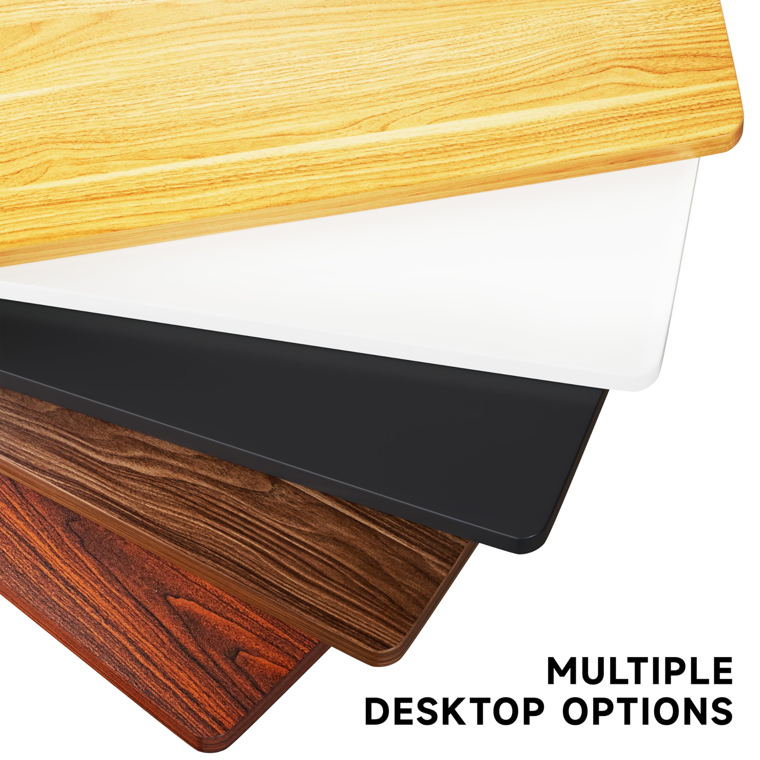 BIZUM Table Top 160 x 70 cm Desk Top Desktop for Height Adjustable Electric Standing Desk, Dining Tables and More DIY - 25 mm Sturdy Durable (Walnut)