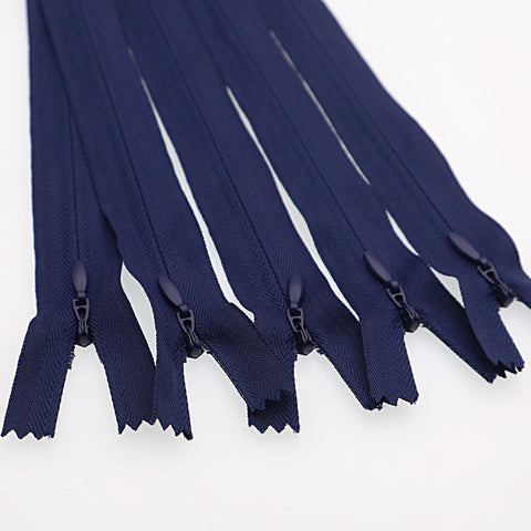 12 Inch Invisible Zips, Close End Nylon Hidden Zip for Handmade Garment, Bags, Home Textile, Tailor (30PCS, Navy Blue) YIGUANXIN