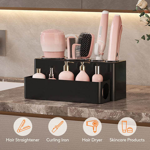 Lifewit Hair Dryer Holder Countertop Tool Organizer with 4 cups