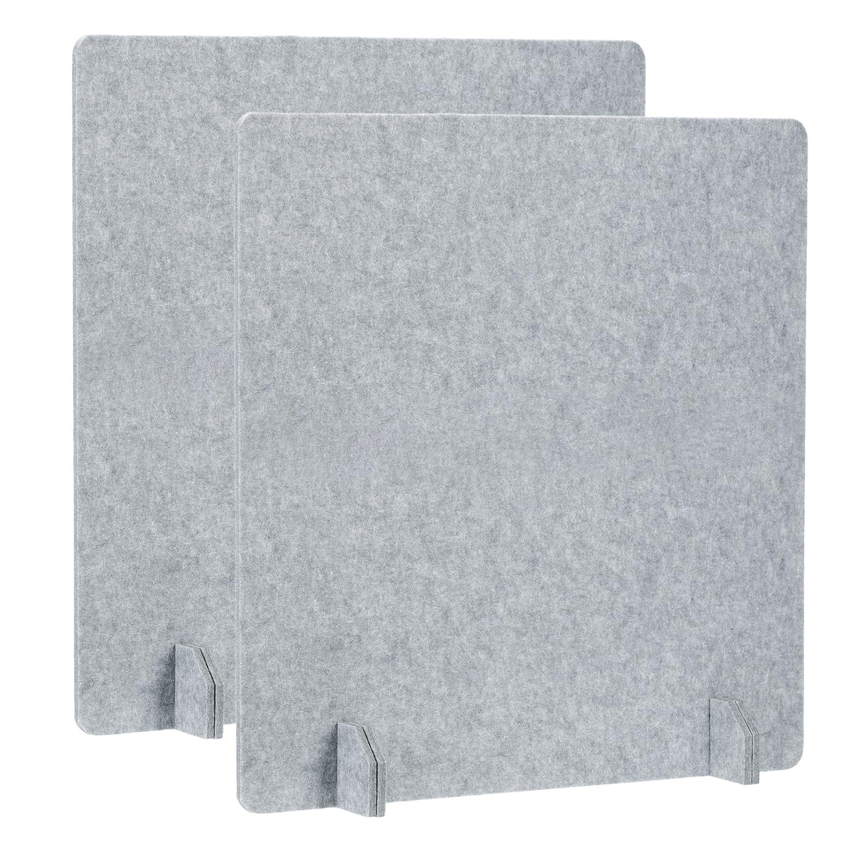PATIKIL Desk Dividers 60x60cm, 2 Pack Desk Privacy Panel Freestanding Noise Reducing Partition Acoustic Panel with 4Pcs Support Feet for Testing