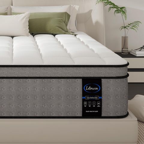 LETMOON King Memory Foam and Pocket Sprung Hybrid Mattress