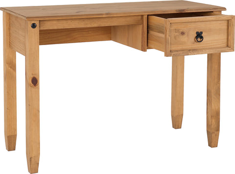 Seconique Budget Mexican Study Desk in Distressed Waxed Pine