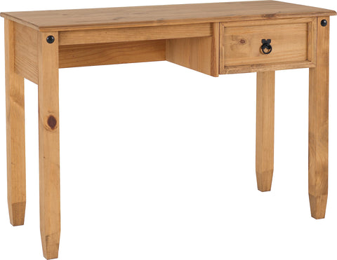 Seconique Budget Mexican Study Desk in Distressed Waxed Pine