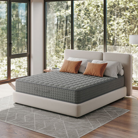 Vesgantti King Size Mattress Hybrid Mattress 150x200x25cm, Grey
