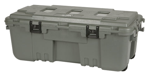 PLANO Hinged Sportsman's Trunk,Olive Drap Green, Military-Grade Storage Box with Hinge, Heavy Duty, Large, Camping & Army Storage Trunks
