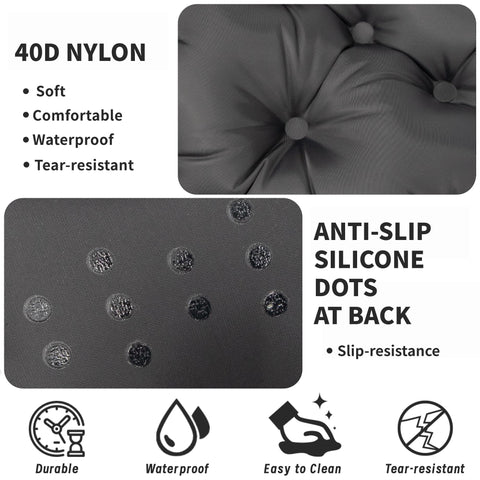 EULANT Thickened Non-slip Inflatable Stadium Seat Cushion,Blow Up Pillow