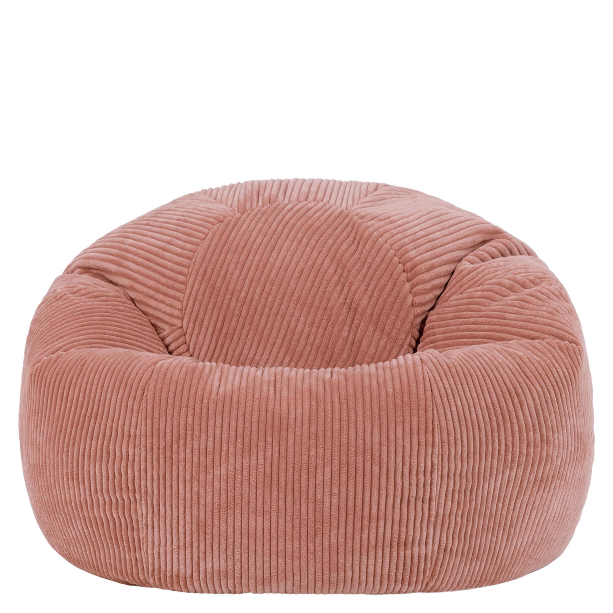 icon Kingston Cord Bean Bag with Filling Included, Set of 2, Pink